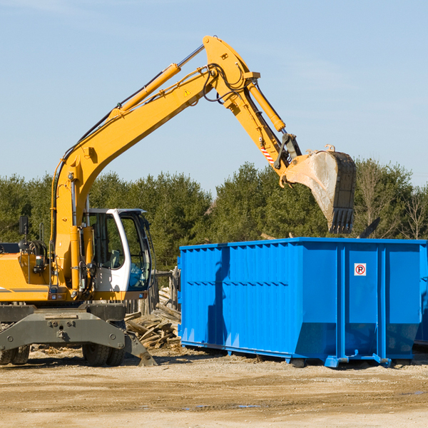 what size residential dumpster rentals are available in Dover Kentucky